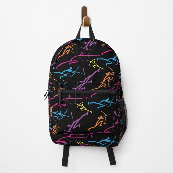 Item preview, 80s colors Bowmen Minimalist Paleolithic Cave Art Bow Fight designed and sold by pelagio.