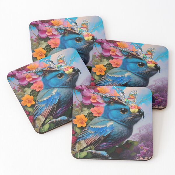 Item preview, Nature.exe #0394 Floral Cat Bird designed and sold by GrumpyMrGrouper.