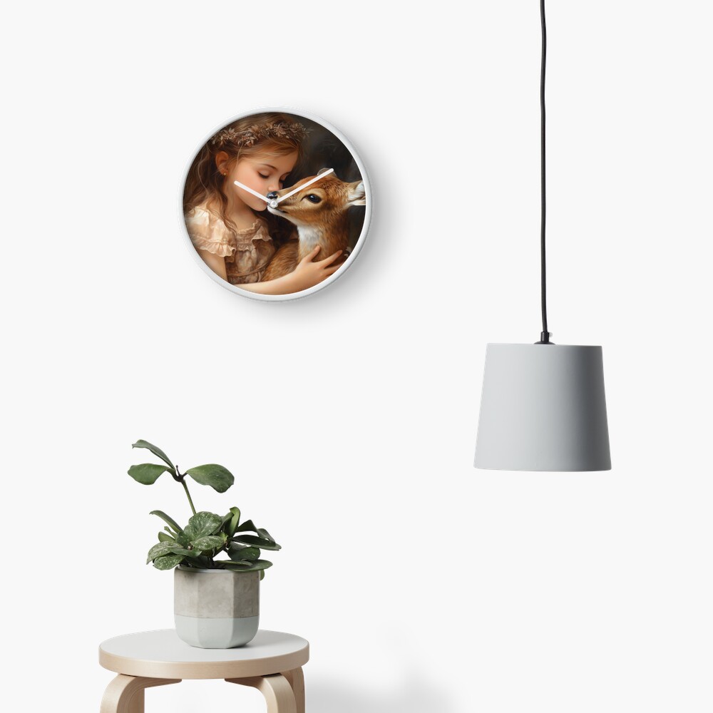 Item preview, Clock designed and sold by phatpuppyart.