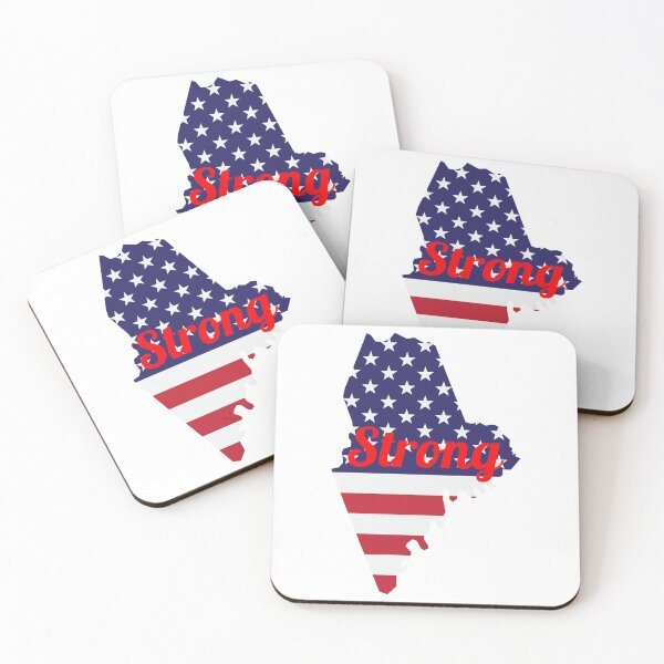 Item preview, Maine Strong American Flag designed and sold by wtfbba.
