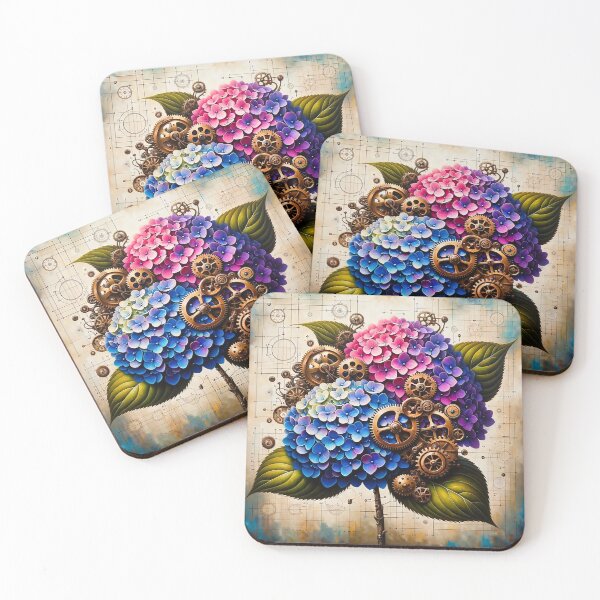 Item preview, Steampunk Blue Hydrangea designed and sold by NovosArt.