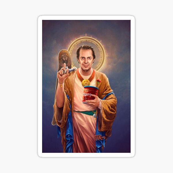 Item preview, Saint Steve of Buscemi, Steve Buscemi Original Religious Painting designed and sold by Vincent Carrozza.