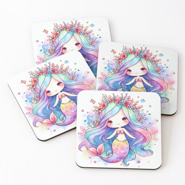 Item preview, Colorful Chibi Mermaid designed and sold by kathryn-naomi.