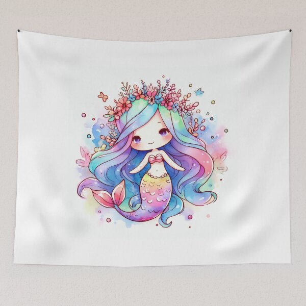 Item preview, Colorful Chibi Mermaid designed and sold by kathryn-naomi.