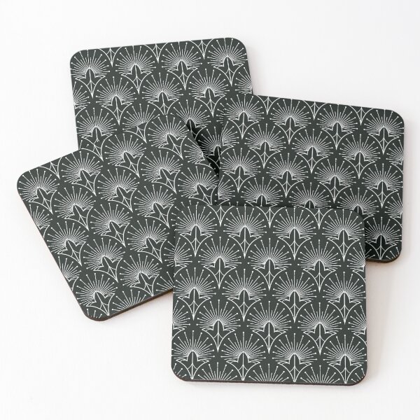 Item preview, Luxurious Art Deco Black And White Romantic Pattern  designed and sold by DEC02.