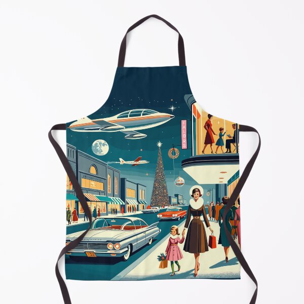Aperçu de l'œuvre Space age christmas noël sixties futuriste créée et vendue par Martymcflay.