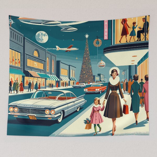 Item preview, Space age christmas christmas sixties futuristic designed and sold by Martymcflay.