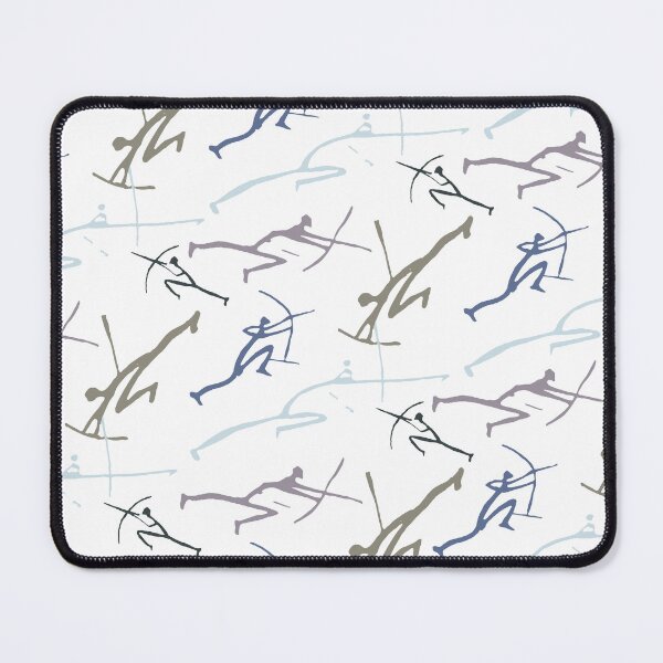 Item preview, 2024 color trends for home Bowmen Minimalist Paleolithic Cave Art Bow Fight designed and sold by pelagio.