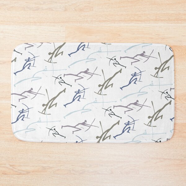 Item preview, 2024 color trends for home Bowmen Minimalist Paleolithic Cave Art Bow Fight designed and sold by pelagio.