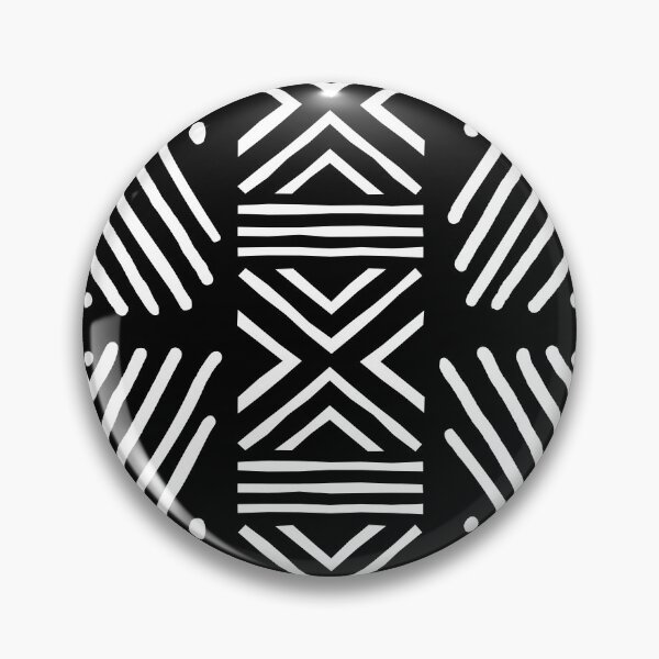 Item preview, Black and White Tribal Mud Cloth Abstract designed and sold by funkyvibes.