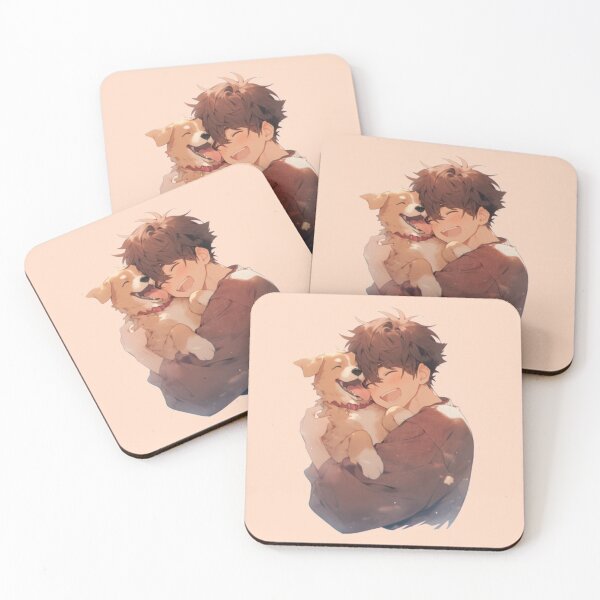Item preview, Smiling Boy with Happy Dog designed and sold by OPSakura.