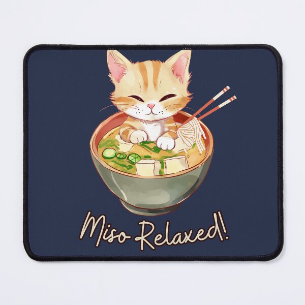 Item preview, Miso Relaxed Kawaii Cat designed and sold by Journey-North.