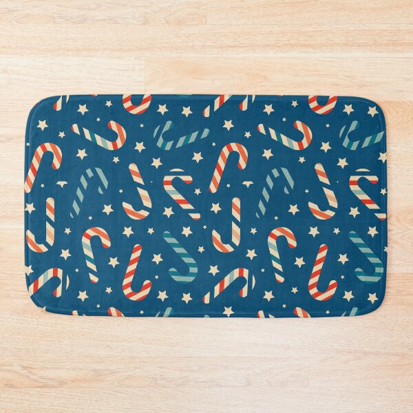 Item preview, Vintage Americana Christmas Candy Cane Pattern designed and sold by ArtMeetsPizza.
