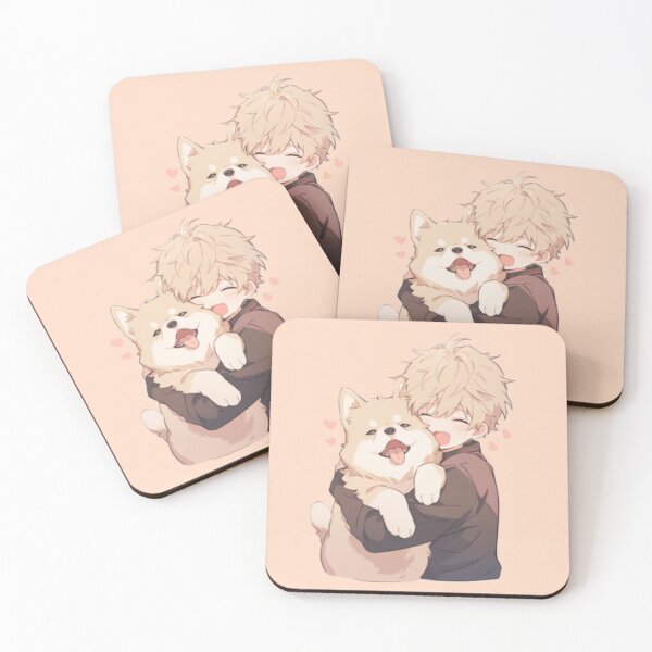 Item preview, Smiling Blond Boy with Happy Dog designed and sold by OPSakura.