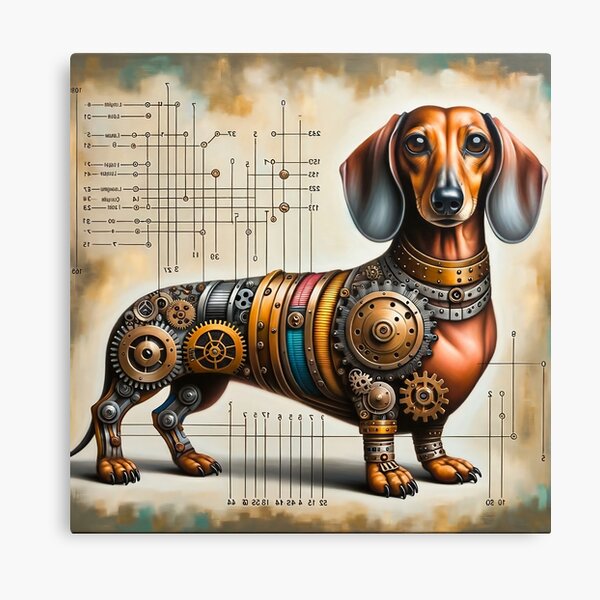 Item preview, Steampunk Dachshund designed and sold by NovosArt.