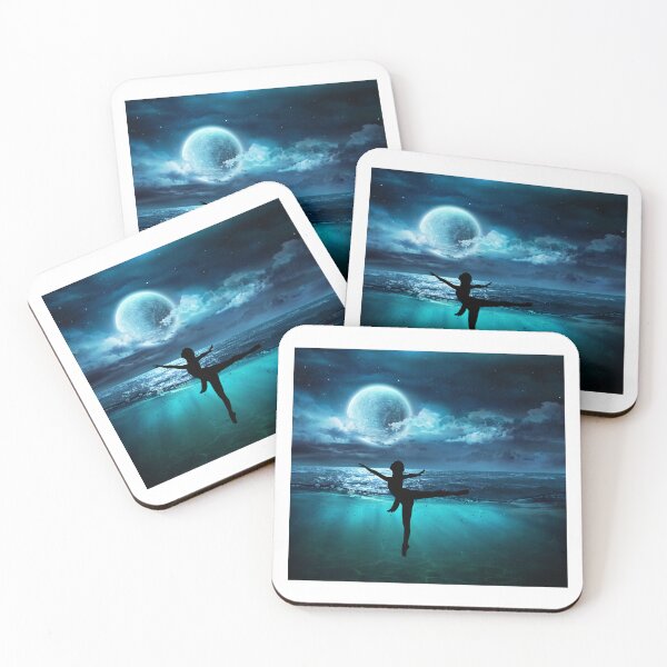 Item preview, Dancer on blue beach with moon designed and sold by Linda La Guardia.