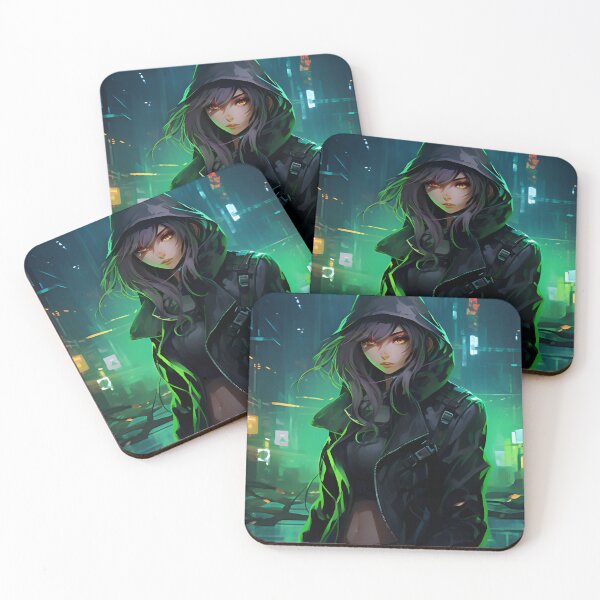 Item preview, Futuristic Cyber Cute Anime Girl designed and sold by DGitaldreamgirl.