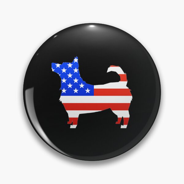 Item preview, Lancashire Heeler - Bandera estadounidense Silueta de Lancashire Heeler designed and sold by BoomerAndCo.