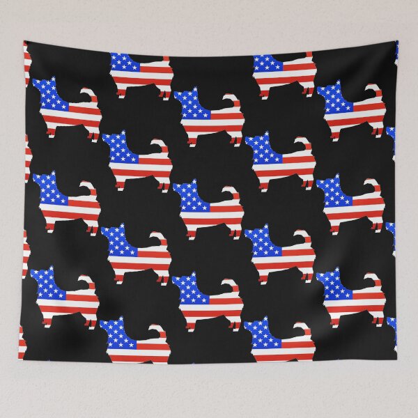 Item preview, Lancashire Heeler -American Flag Lancashire Heeler Silhouette designed and sold by BoomerAndCo.
