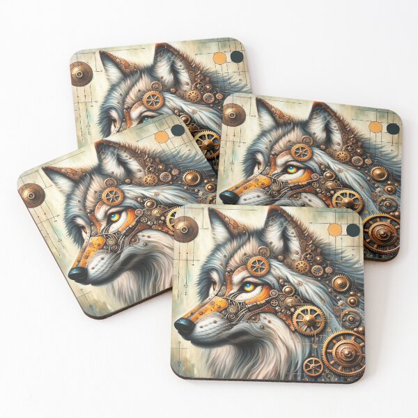 Item preview, Steampunk Gray Wolf designed and sold by NovosArt.