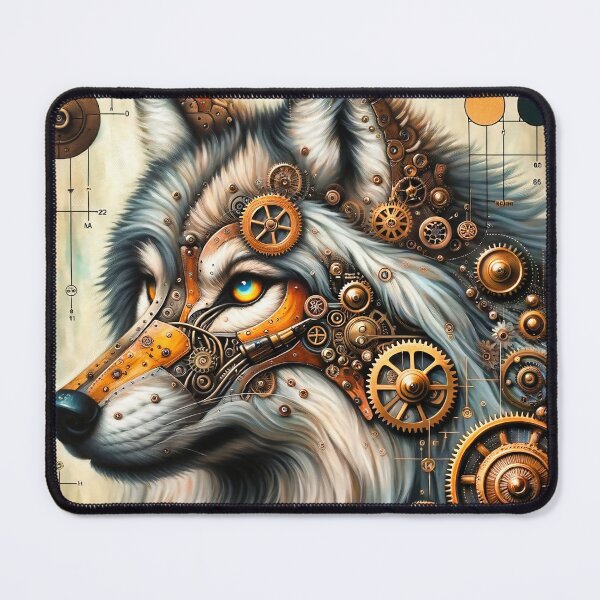 Item preview, Steampunk Gray Wolf designed and sold by NovosArt.