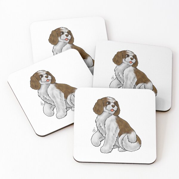 Item preview, Cockapoo - Brown and White designed and sold by Jennifer Stolzer.