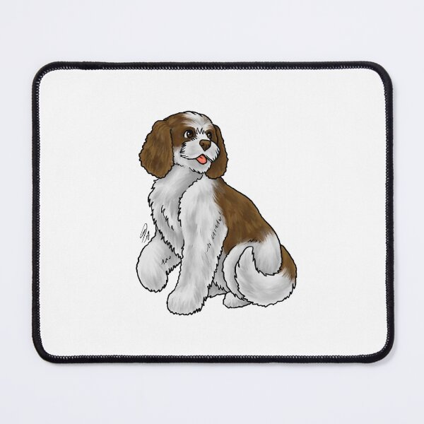 Item preview, Cockapoo - Brown and White designed and sold by Jennifer Stolzer.