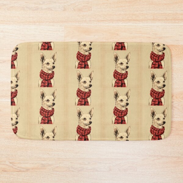 Item preview, Portuguese Podengo Pequeno Christmas Plaid Watercolor designed and sold by rafaeltto.