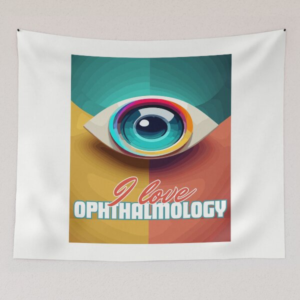 Item preview, I love Ophthalmology in green yellow orange colorbrafdesign  designed and sold by Brafdesign.