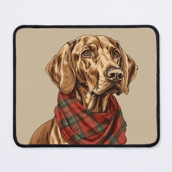 Item preview, Redbone Coonhound Christmas Plaid Watercolor designed and sold by rafaeltto.