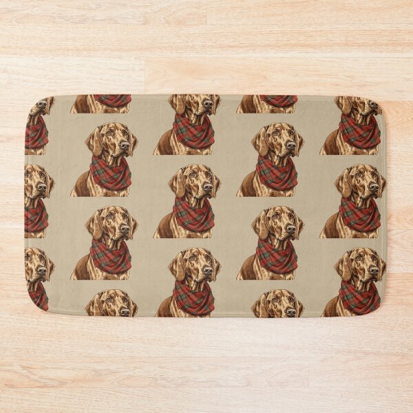 Item preview, Redbone Coonhound Christmas Plaid Watercolor designed and sold by rafaeltto.