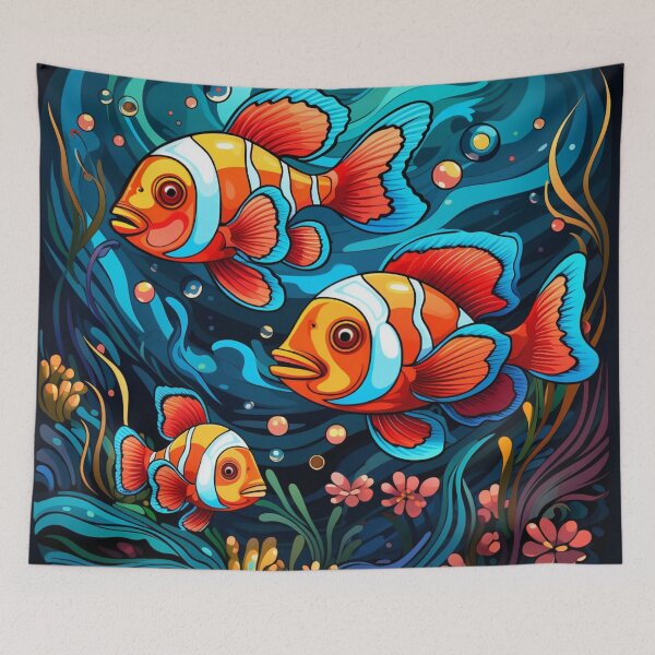 Item preview, Beautiful Colorful Fish designed and sold by Myra365Art.