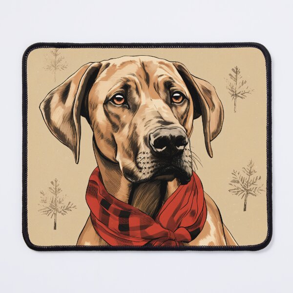 Item preview, Redbone Coonhound Christmas Plaid Watercolor designed and sold by rafaeltto.