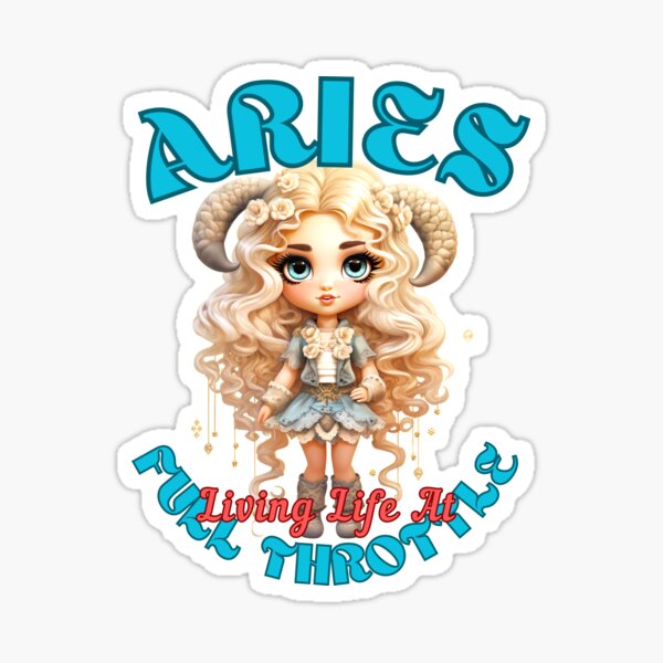 Item preview, Aries: Living Life At Full Throttle. aries season designed and sold by ZodiacWonders.
