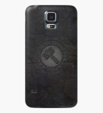 Odin Thor Hammer Mjölnir mit nordischen Runen erodierte Schmutz - nordische Wikinger-Mythologie gravierte Felsenbeschaffenheit Hülle & Skin für Samsung Galaxy