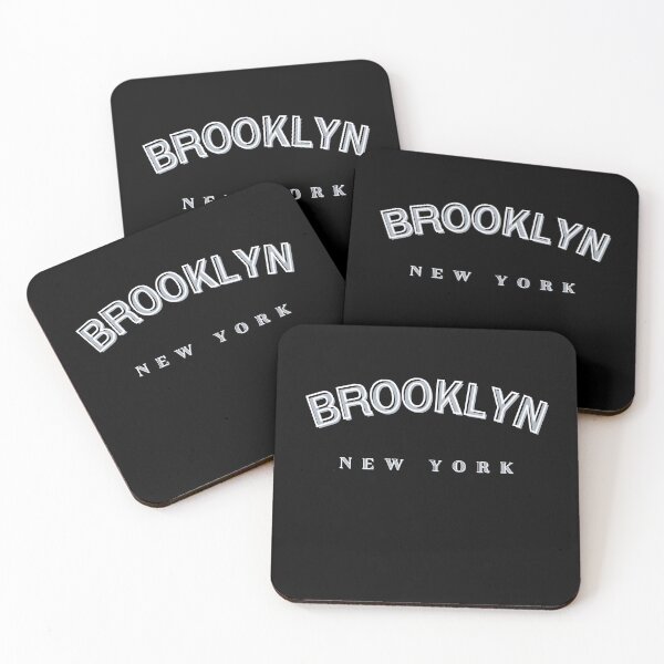 Item preview, Brooklyn New York white  designed and sold by 2R2iShop.