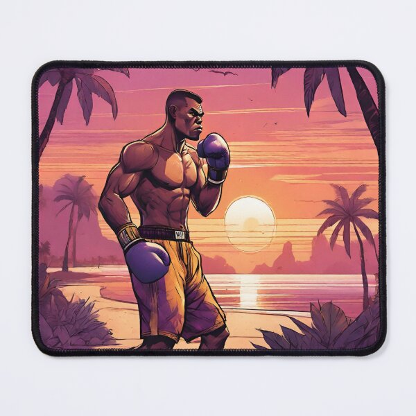 Item preview, Boxing Training Tropical Sunset designed and sold by GleamingGiant.