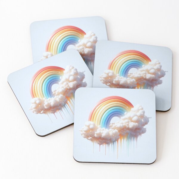 Item preview, clouds and rainbow designed and sold by growing-mom.