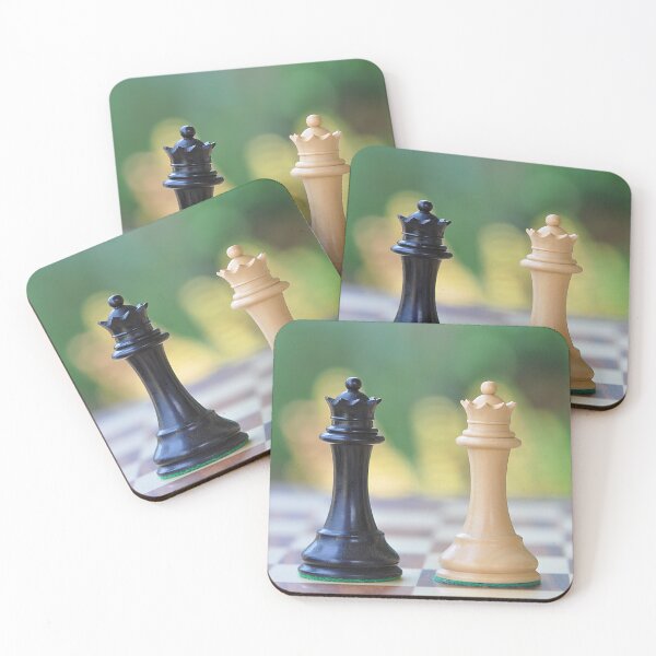 Item preview, A set of Queen - Black and white Chess pieces designed and sold by IPPhotography.
