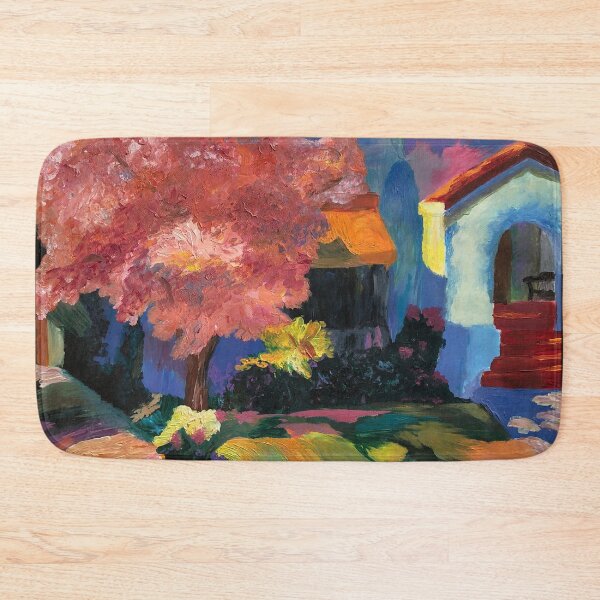Item preview, Sunny Evening in the Yard Acrylic Painting designed and sold by LindenTreeGifts.