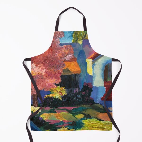 Item preview, Sunny Evening in the Yard Acrylic Painting designed and sold by LindenTreeGifts.