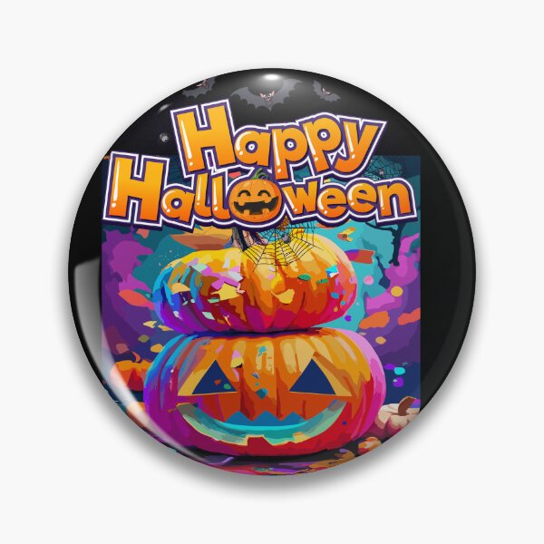 Item preview,  Happy Halloween with carving smile pumpkin colorful  color brafdesign designed and sold by Brafdesign.