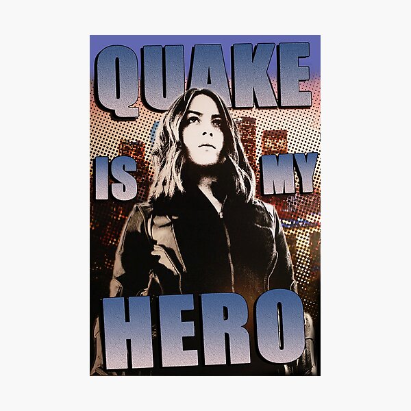 Item preview, Quake Is My Hero Poster designed and sold by sarahmosc.
