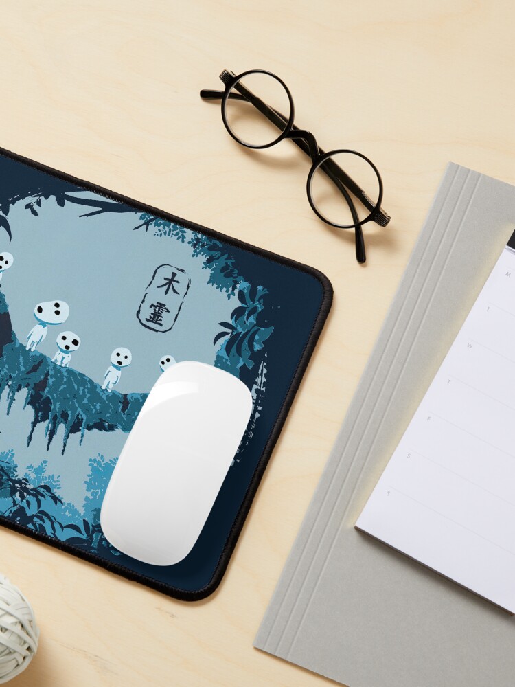 Thumbnail 3 of 5, Mouse Pad, Kodama studio ghibli designed and sold by LucieBeeArt.