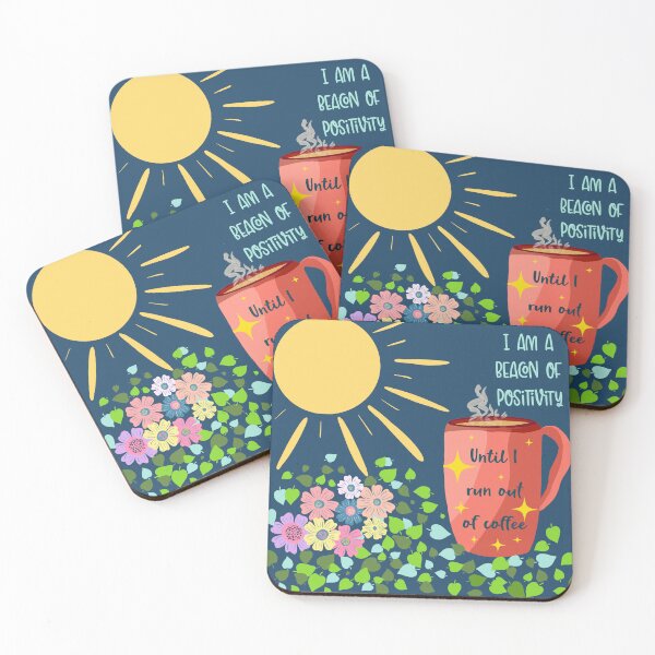 Item preview, Humorous, funny, snarky positivity and coffee quotes designed and sold by Maryann Candito.