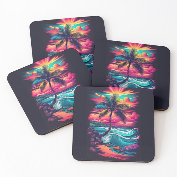 Item preview, Palm Eclipse Tropical Sunset designed and sold by GleamingGiant.
