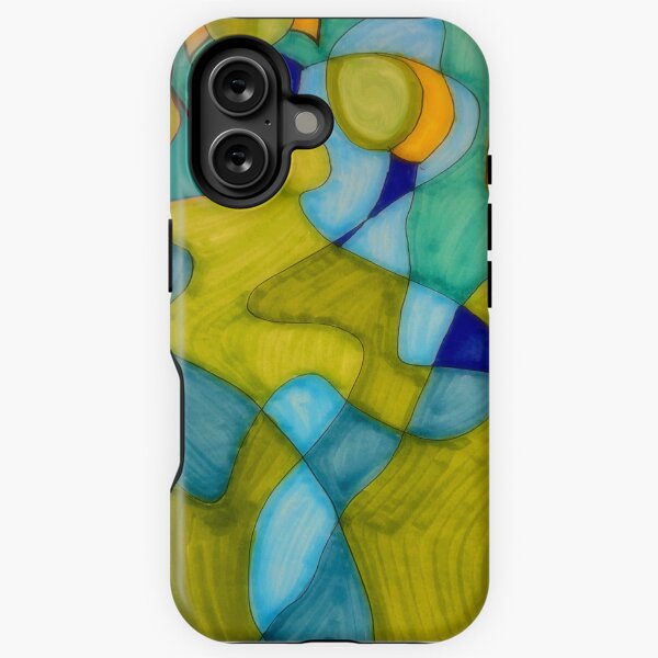 Green Birds and Women iPhone Tough Case