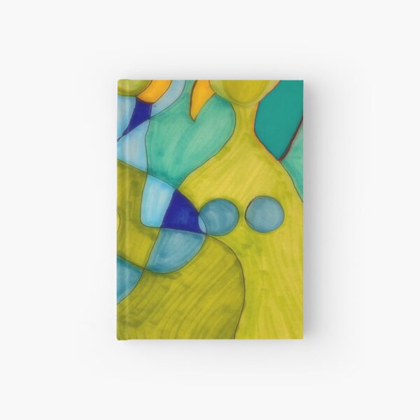 Green Birds and Women Hardcover Journal