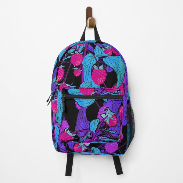 Item preview, Busy Berry Print (Cool Tones on Black) designed and sold by BeJolley.