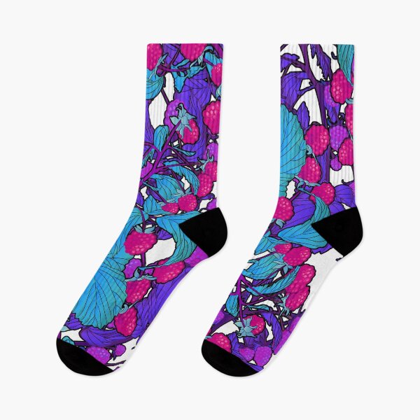 Item preview, Busy Berry Print (cool tones on white) designed and sold by BeJolley.